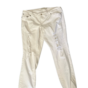 - Torrid White Distressed Women's Jeans